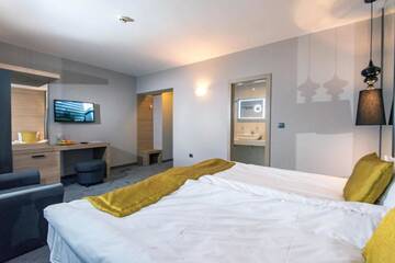 Фото номера Двухместный номер с 2 отдельными кроватями Отель Devin Spa Hotel г. Девин 7